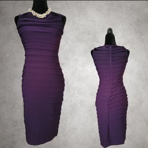 Angee Bodycon Bandage Purple Dress -